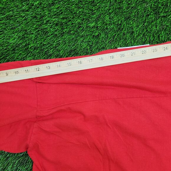 Vintage 80s Wisconsin Shirt Womens M/L Red - Picture 3 of 16